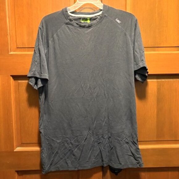 TASC Performance Shirt Mens Iron Heather Short Sleeve Stretch Bamboo Crewneck L - Picture 5 of 7